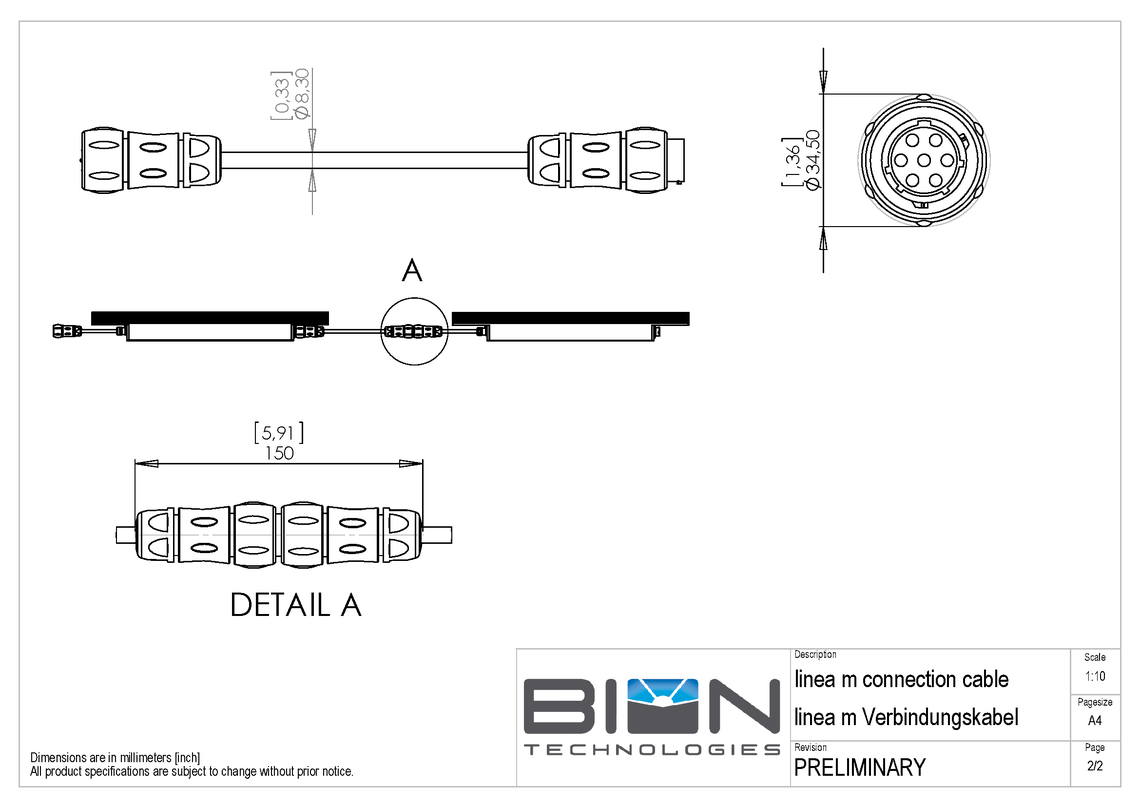 linea m connection cable